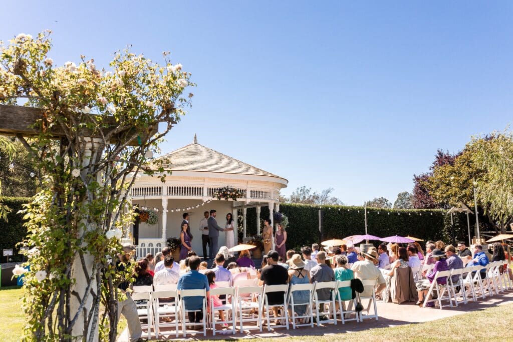 Garden Valley Ranch wedding ceremony outside