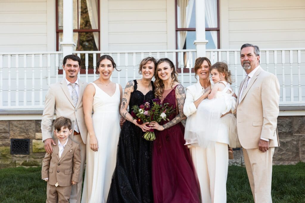 Bridal party at Olympia's Valley Estate