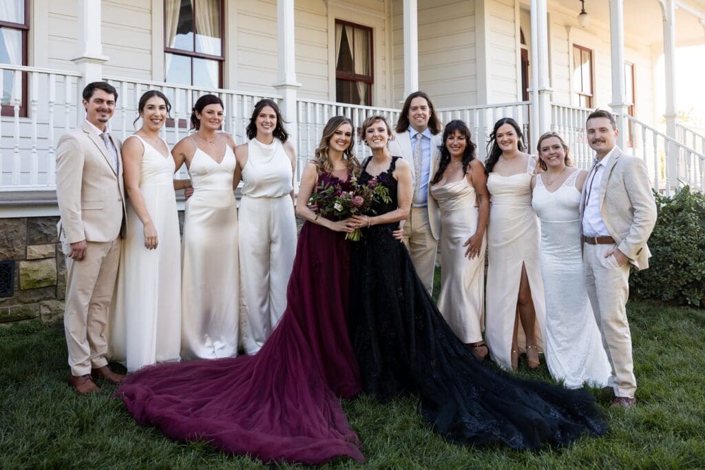 Bridal party at Olympia's Valley Estate