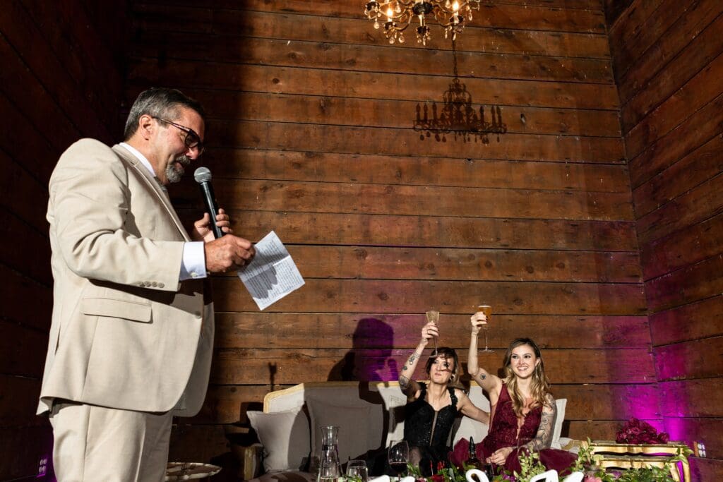 Wedding reception at Olympia's Valley Estate