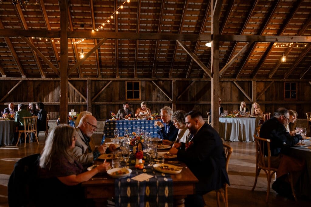 Wedding reception at The Haven at Tomales Wedding