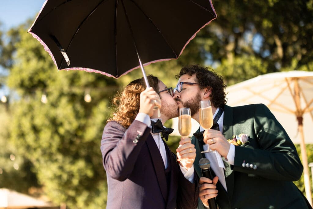 LGBT Couple have wedding at Gundlach Bundschu Winery