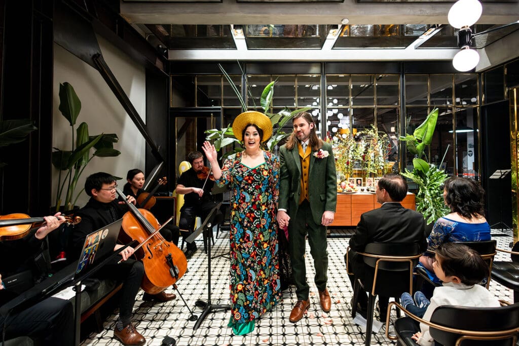 Dandelion Chocolate Factory wedding ceremony in San Francisco