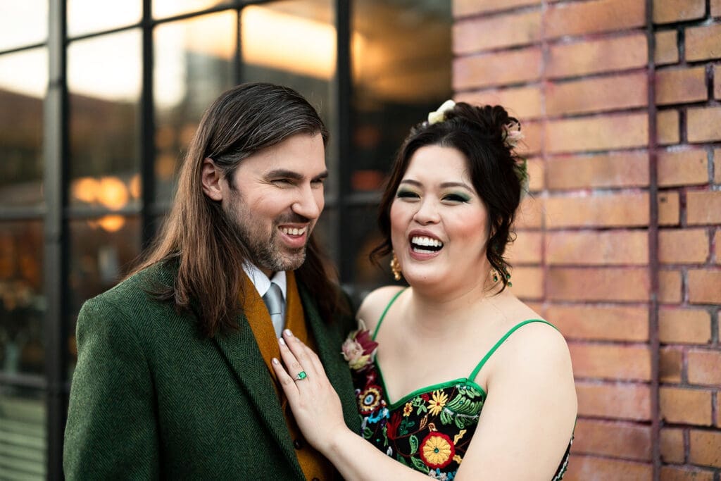 Dandelion Chocolate Factory wedding portraits in San Francisco