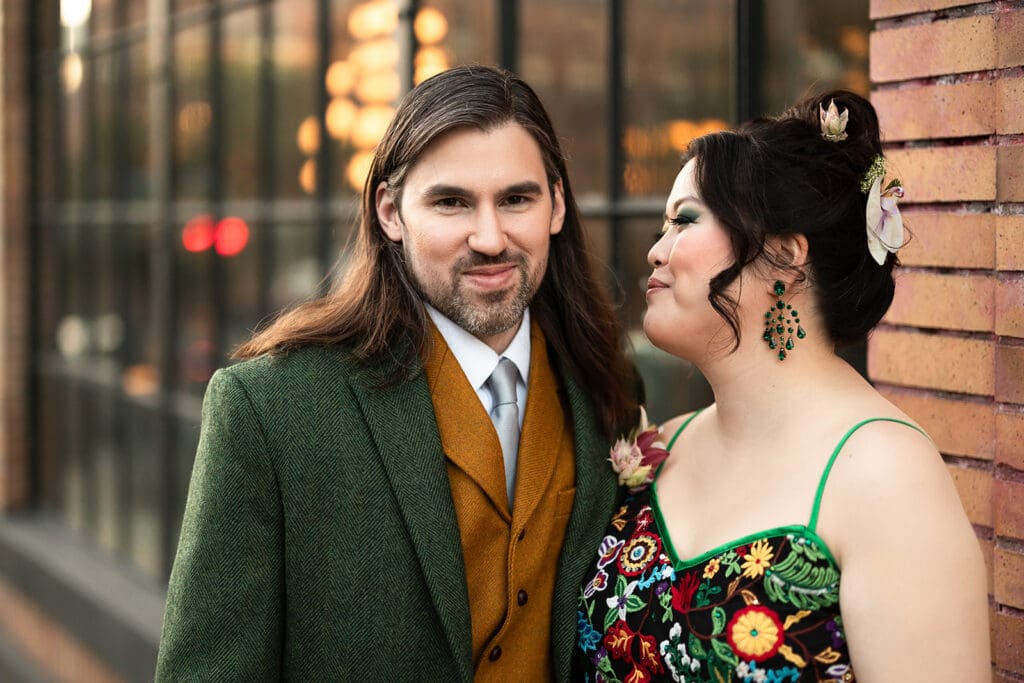 Dandelion Chocolate Factory wedding portraits in San Francisco