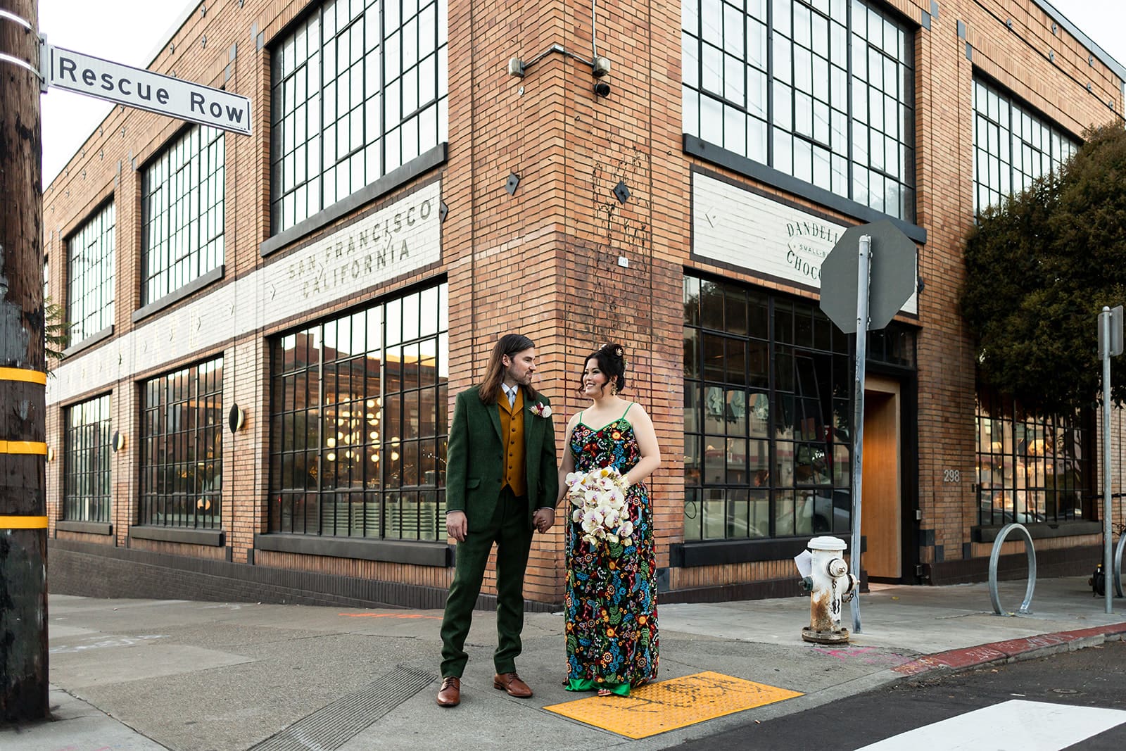 Dandelion Chocolate Factory wedding ceremony in San Francisco