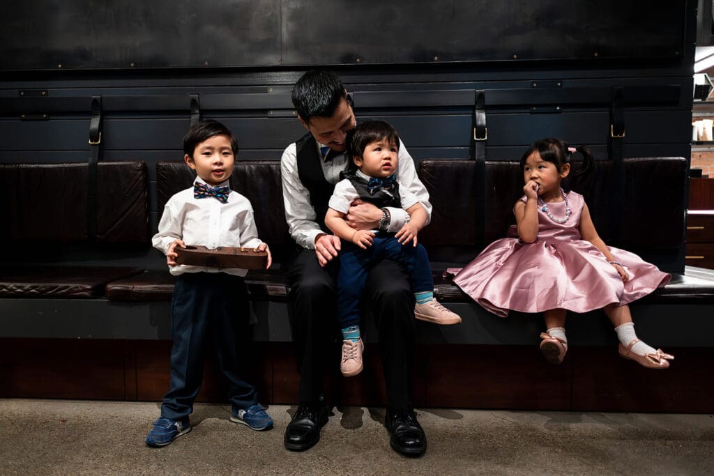 Dandelion Chocolate Factory wedding ceremony in San Francisco