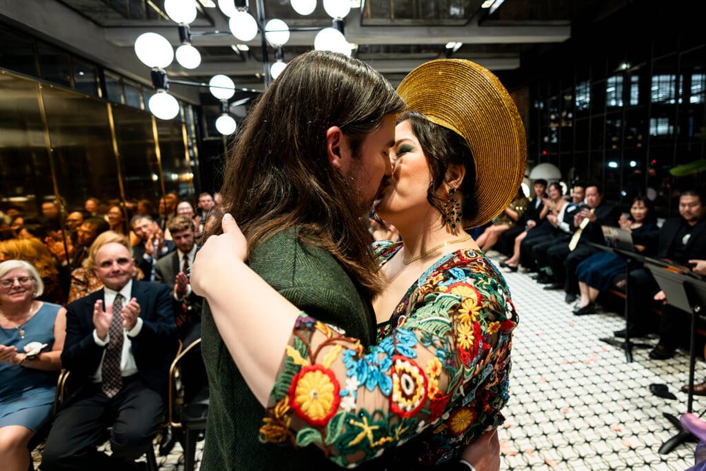 Dandelion Chocolate Factory wedding ceremony in San Francisco