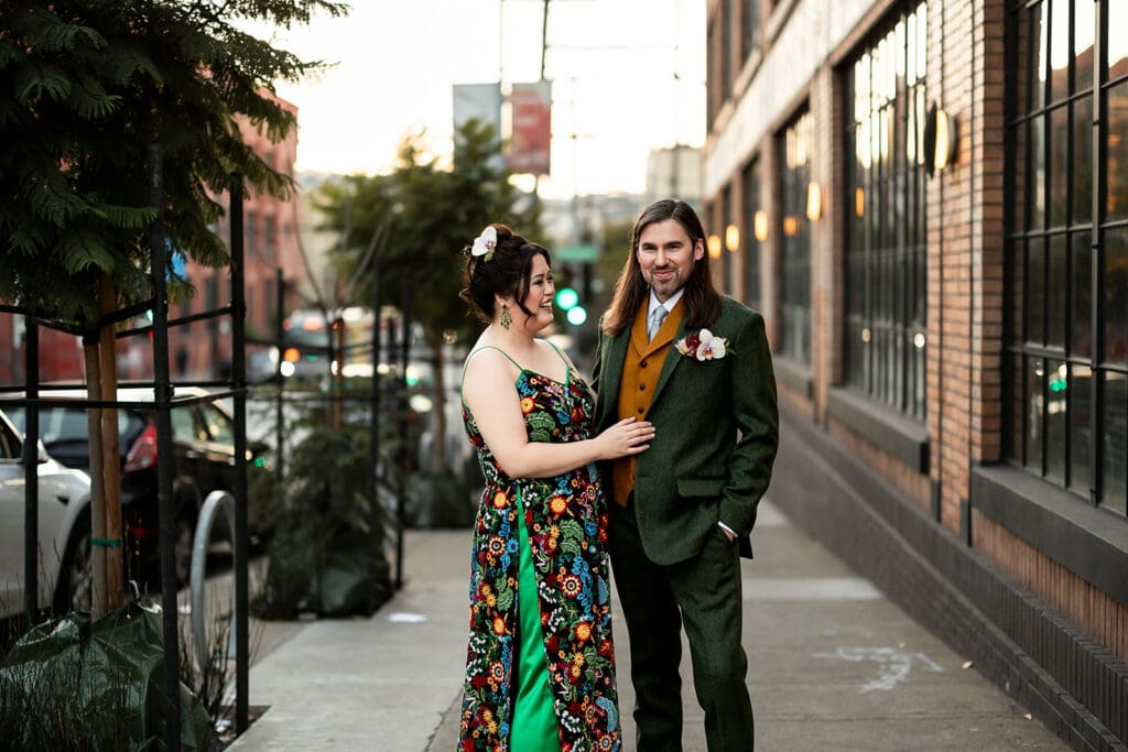 Dandelion Chocolate Factory wedding portraits in San Francisco
