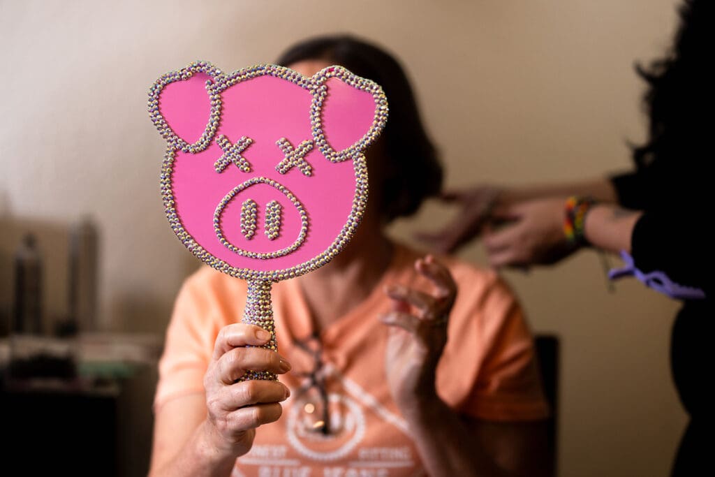 Final wedding preparations at the Fairmont Sonoma Plaza before a Gundlach Bundschu wedding