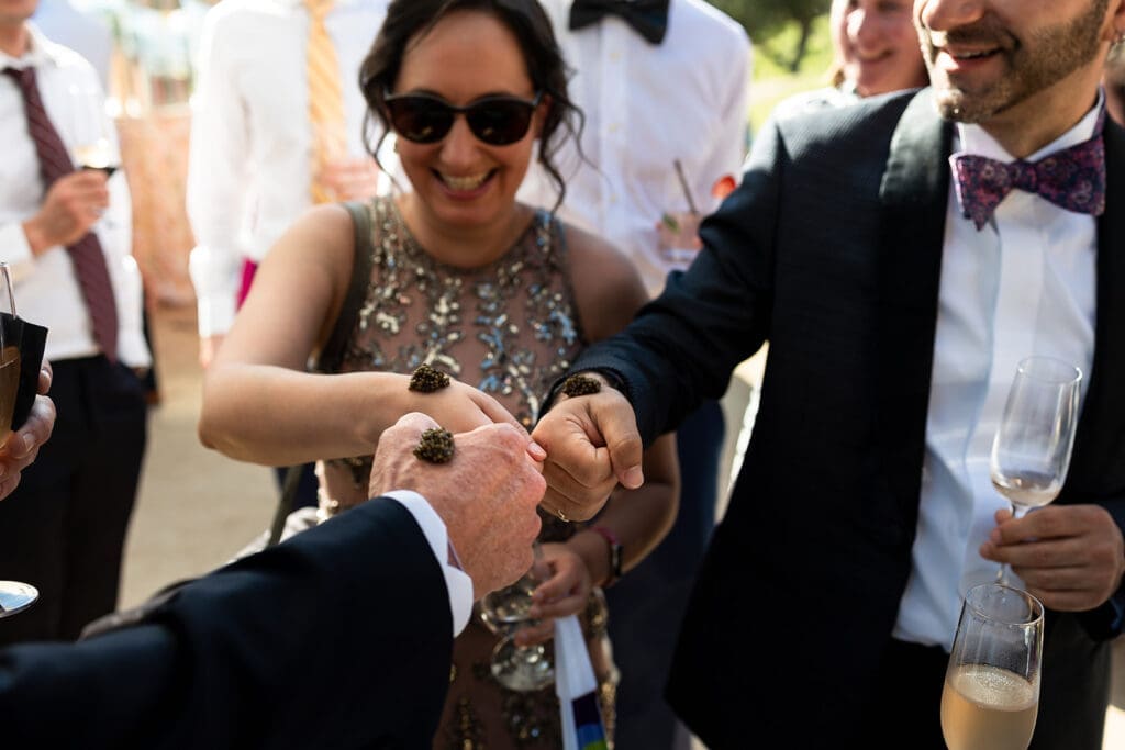 Cocktail hour at a Gundlach Bundschu wedding in Sonoma County