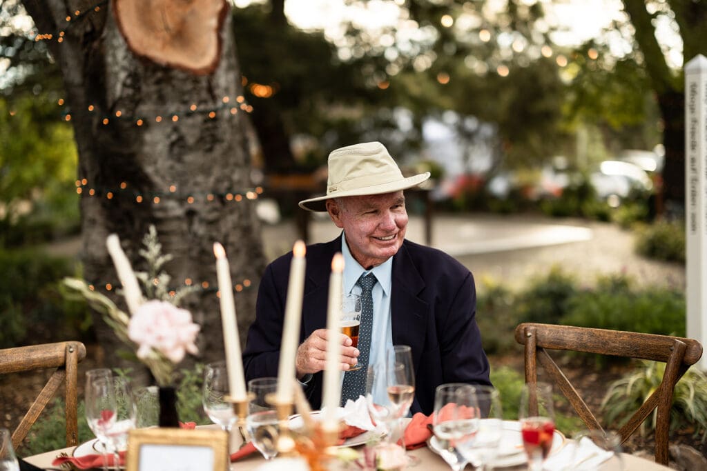 candid moments at relaxed backyard wedding in Sonoma County