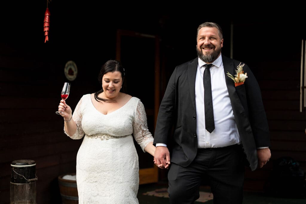 candid moments at relaxed backyard wedding in Sonoma County